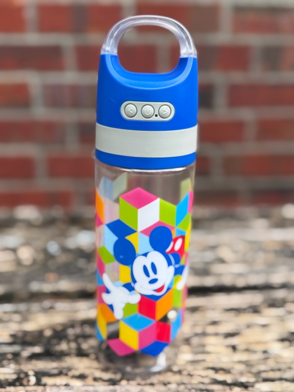 Vandor Tritan Disney Mickey Mouse 18 oz Water Bottle Wireless Bluetooth Speaker